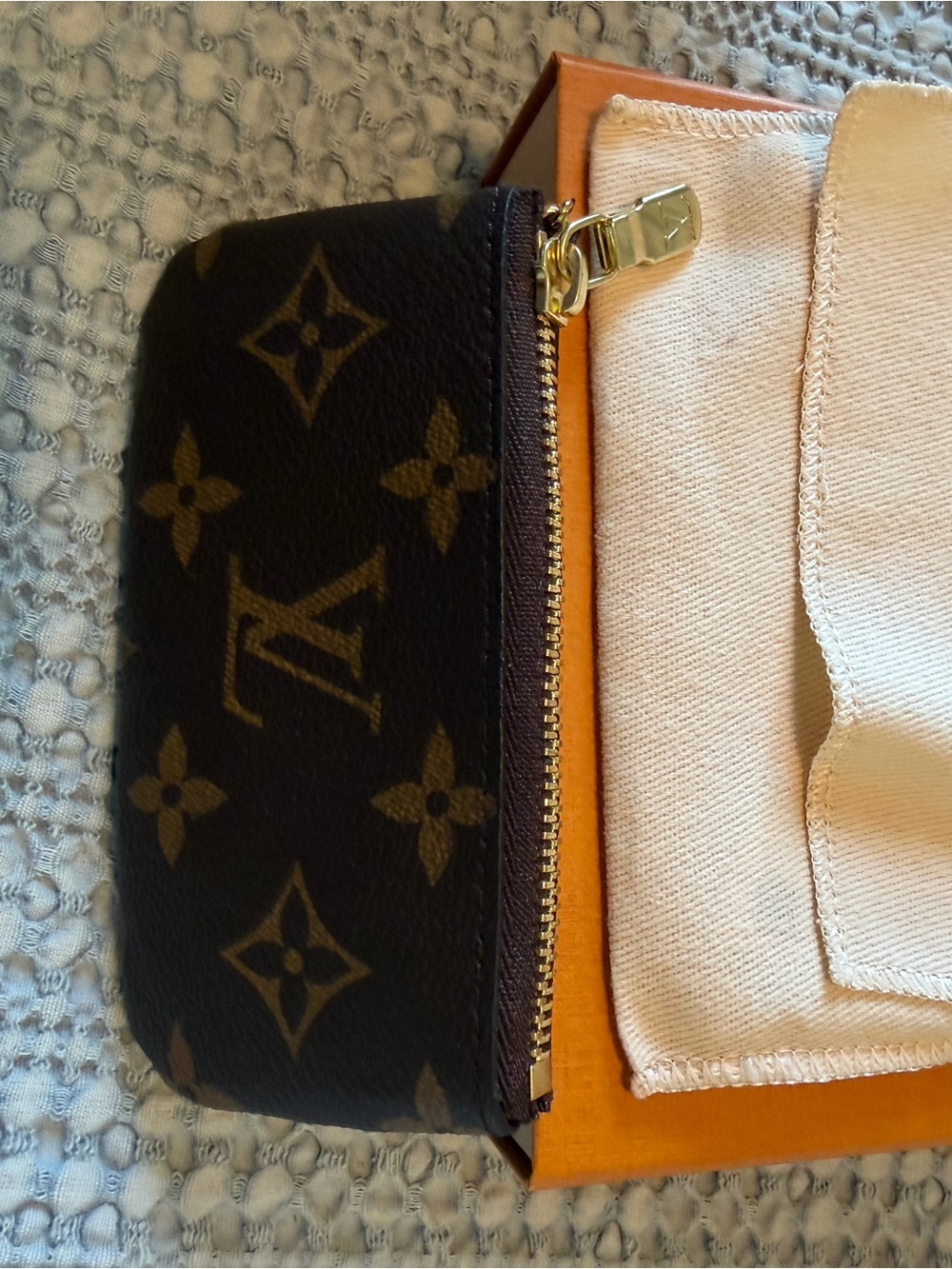 Louis Vuitton Monogram Brown & Gold Key/Card Holder